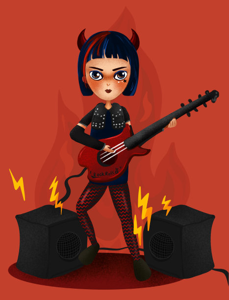 元素38摇滚女孩图片下载