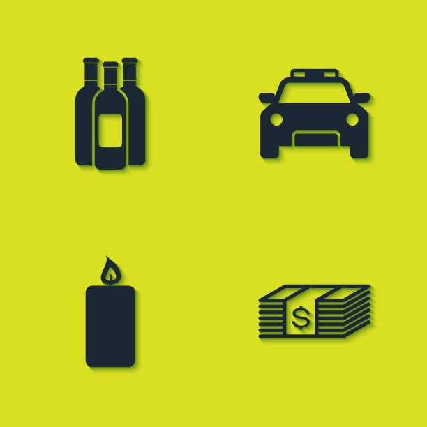 设瓶酒，纸币，钞票，现金图片下载