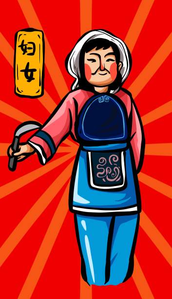 原创国潮五一先进妇女图片下载