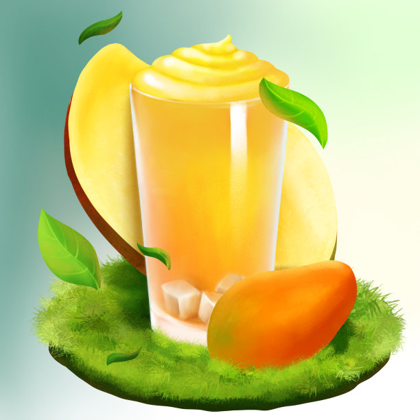 原创夏日芒果饮图片下载