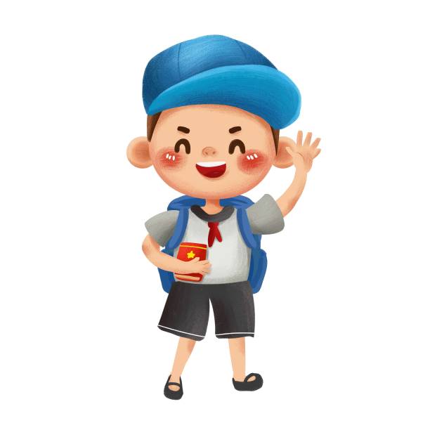 原创卡通男学生图片下载