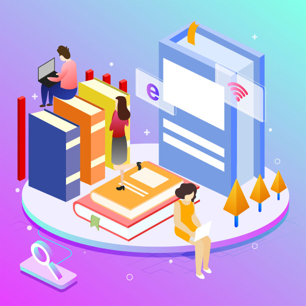 原创2.5D教育插画图片下载