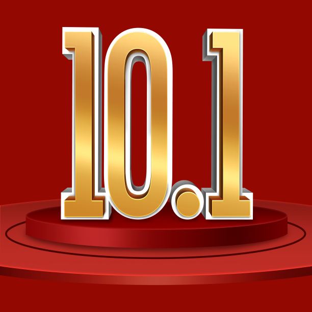 原创101双层立体字素材图片