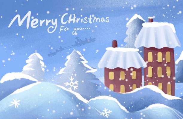 原创下雪的圣诞节图片下载