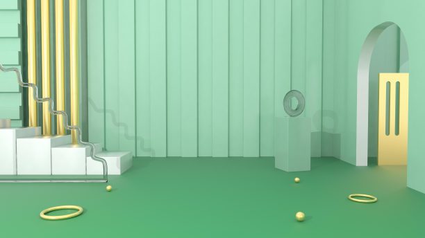 原创3D电商促销背景墙素材图片