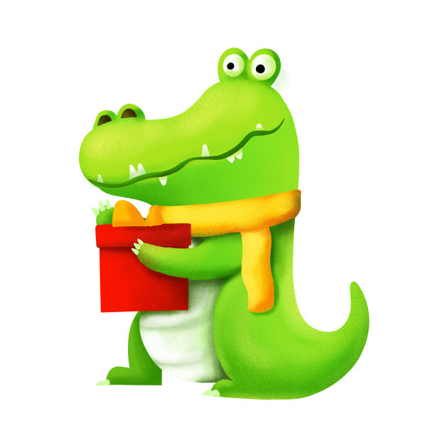 原创拆礼物鳄鱼图片下载