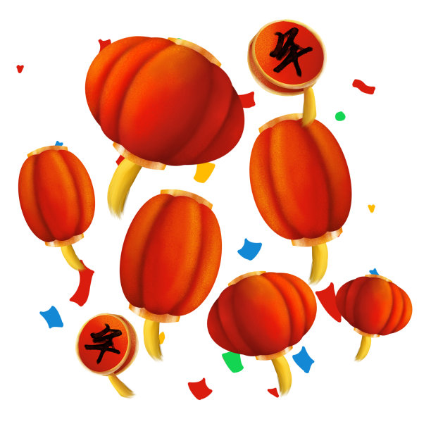 新年红色灯笼图片图片下载