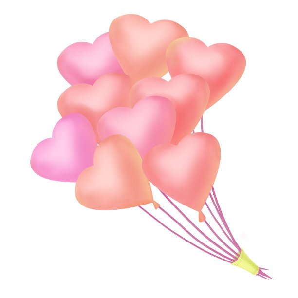 情人节恩爱浪漫气球图片下载