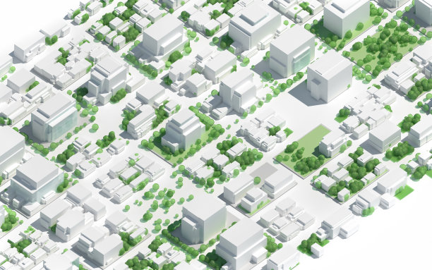 城市模型抽象背景图片下载