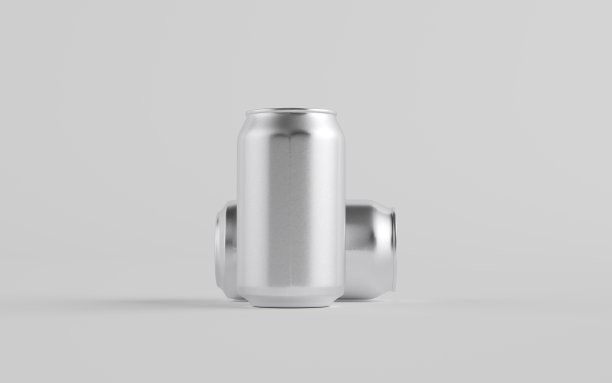 12盎司/ 350毫升铝罐模型-两罐图片下载