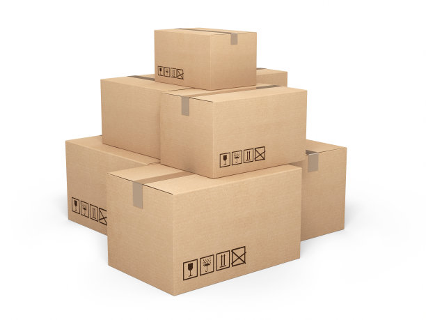 纸板箱库存照片图片下载