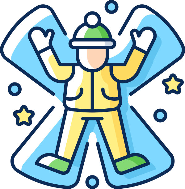 雪天使RGB颜色图标图片下载