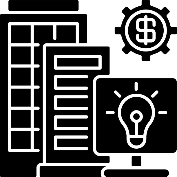 硅谷黑色象形符号图片下载