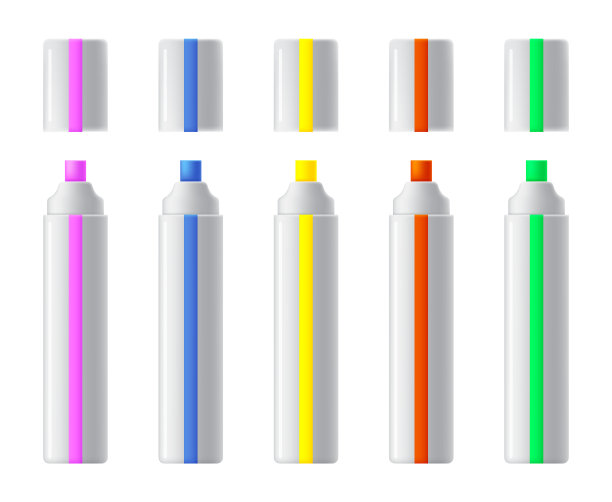 设置彩色标记逼真图片下载