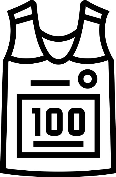 跑步者t恤系列图标标志图片下载