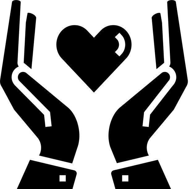 手捧心形图标图片下载