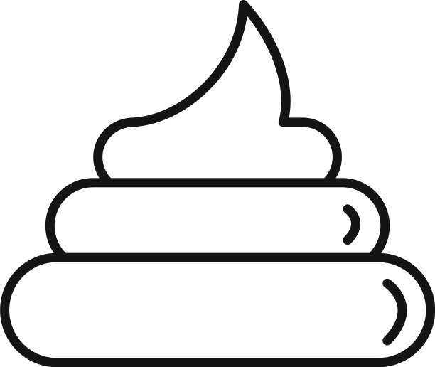 恶作剧大便图标轮廓风格图片下载