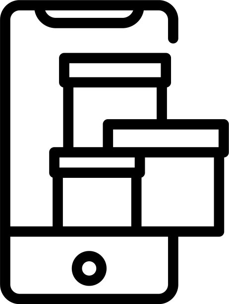 细胞商店商店的图标轮廓风格图片下载