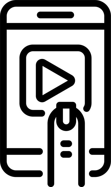 玩手机训练图标轮廓风格图片下载