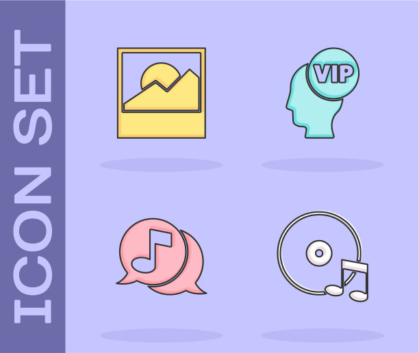 设置唱片照片音乐音符语音气泡图片下载