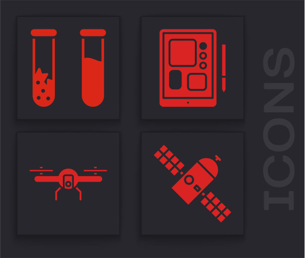 设置卫星试管和烧瓶图形片图片下载