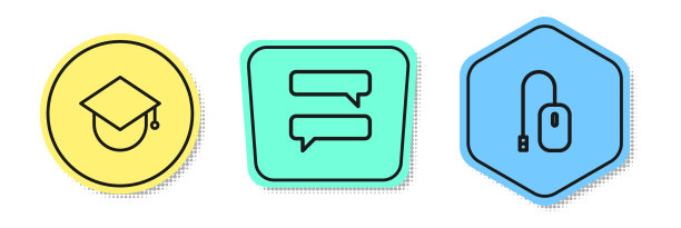 在全球演讲泡泡上设置线毕业帽图片下载