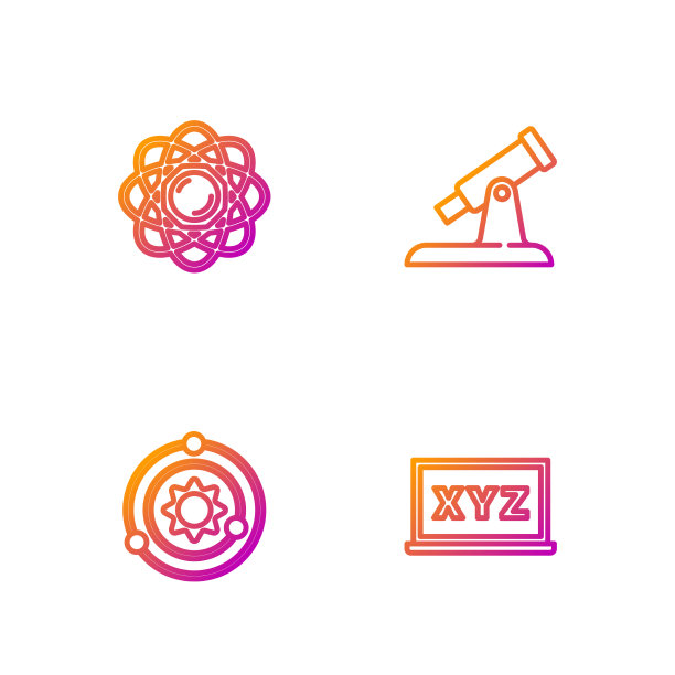 设置直线xyz坐标系，太阳原子和图片下载