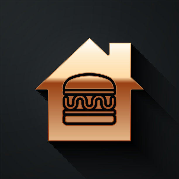 黄金在线订购和快餐外卖图标图片下载