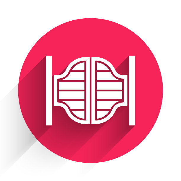 白色老西部摆动沙龙门图标图片下载