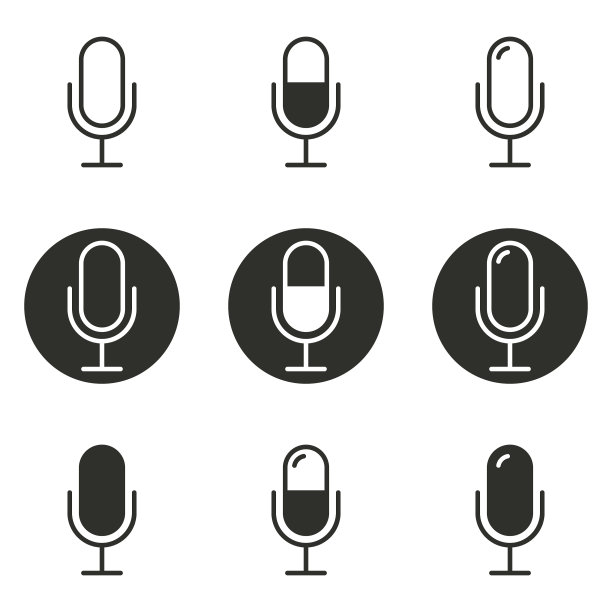 设置主题麦克风上的图标图片下载