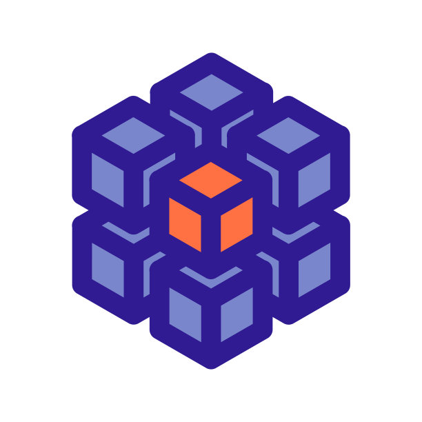 三维阵列轮廓图标图片下载