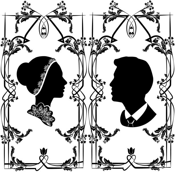 婚礼轮廓13图片下载