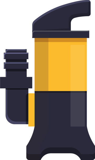 车站水泵图标卡通风格图片下载