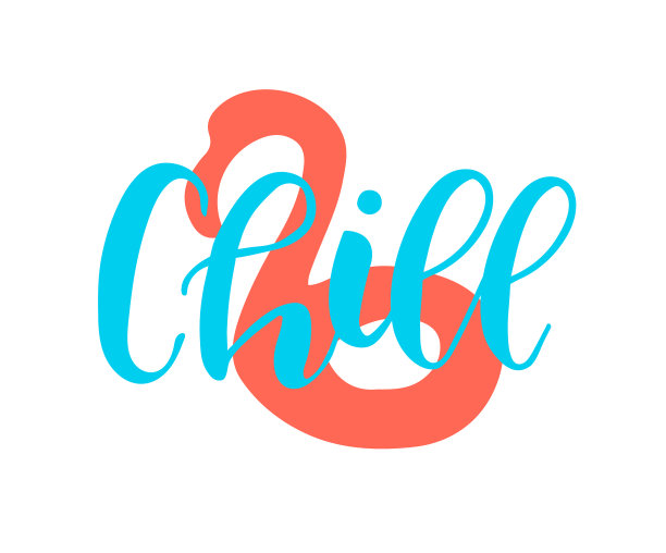 寒意手绘矢量字母短语图片下载