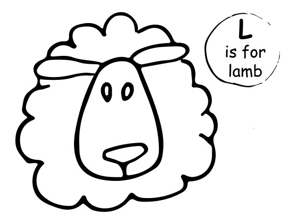 手绘搞笑小绵羊卡通素描风格图片下载