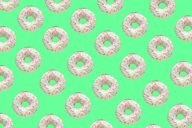 环形甜甜圈的图案图片下载