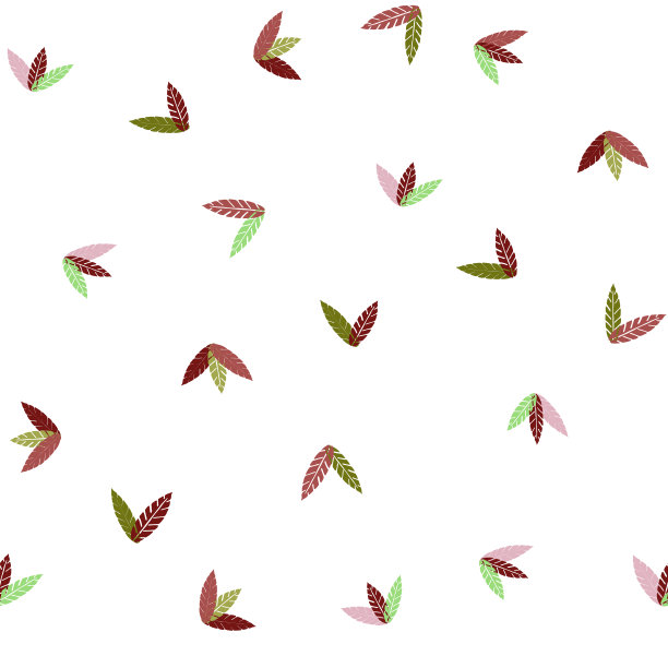 叶子无缝模式。用于纺织品、包装纸、卡片、墙纸的设计图片下载