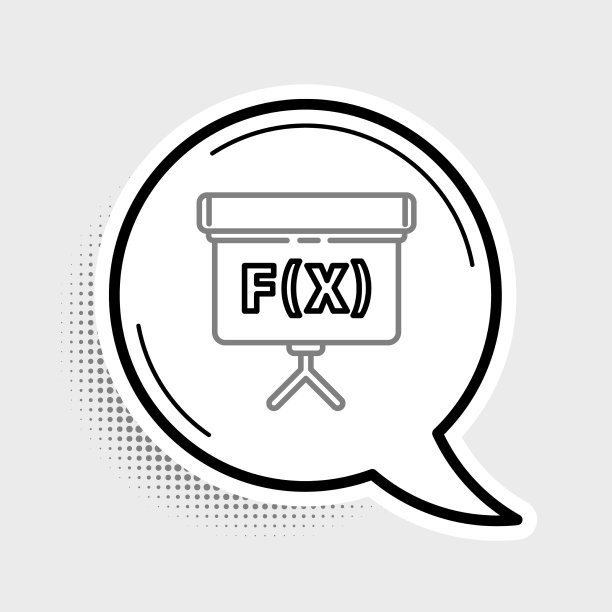 用函数数学图标在黑板上划线图片下载