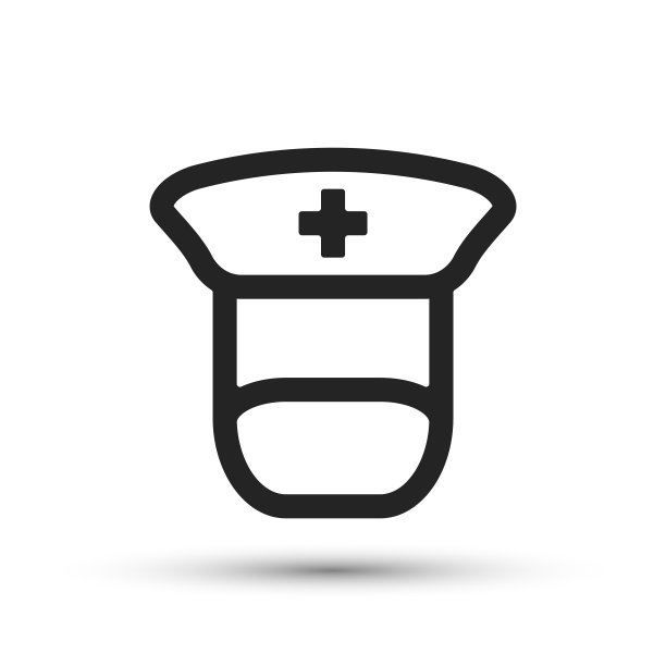 护士佩戴医用口罩图标矢量医用元素为时尚设计。移动概念和网络应用的简单象形图。矢量线蒙版图标隔离在白色背景上。图片下载