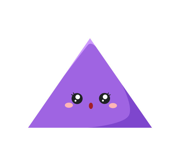 几何有趣的形状可爱的孩子彩色矢量。方形、圆形、椭圆、三角形、五边形、长方形、星形、梯形等卡通人物形状，适用于幼儿教育、幼儿园、学前班图片下载