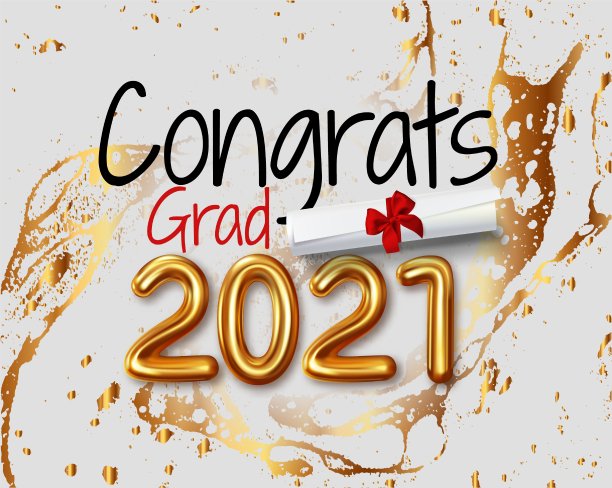 祝贺2021届毕业生。矢量图图片下载