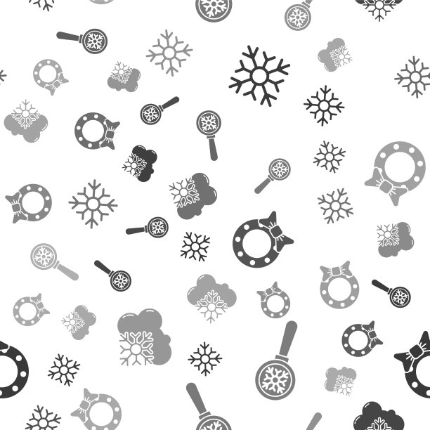 用雪花装雪花放大镜图片下载