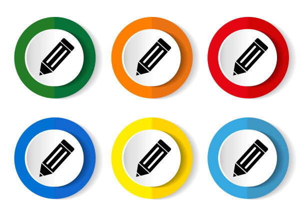 铅笔图标，编辑图标矢量为网络，电脑和移动应用程序图片下载