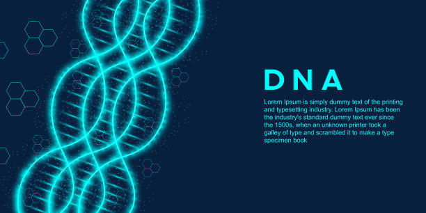 科学模板，DNA分子背景图片下载