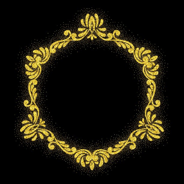具有复古光泽的边框或边框。矢量插图。图片下载