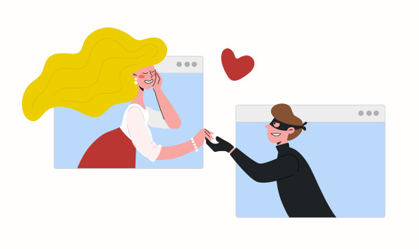 一个女孩通过一个在线约会网站认识了一个男人。他是个骗子，是个罪犯。图片下载