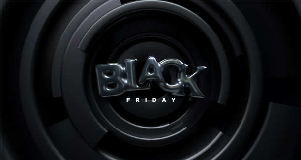 黑色星期五标志3d图片下载