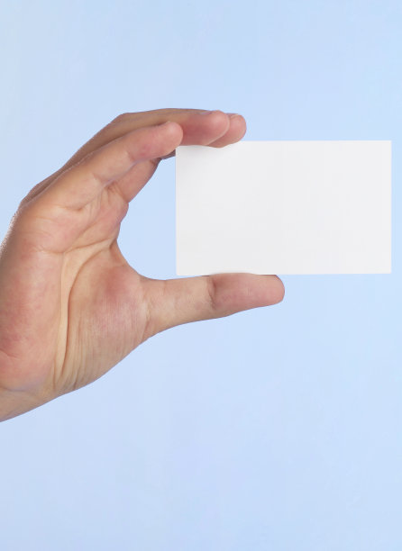手拿名片图片下载