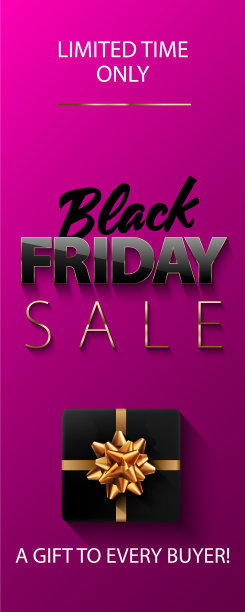 黑色星期五特价竖横幅亮闪闪的图片下载