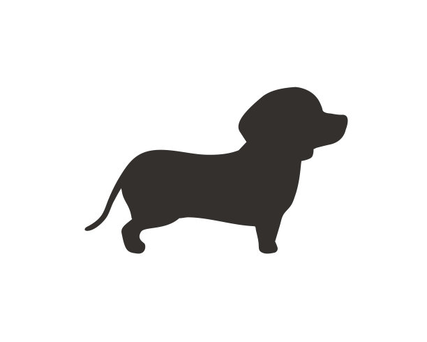 腊肠狗的剪影在各种姿势跑步给爱狗者的主意图片下载